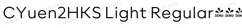 CYuen2HKS Light Regular字体转换